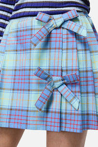 Dangerfield - Genesis Tartan Mini Skort - blue