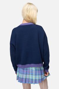 Dangerfield - Feathers Goth Cardigan - navy