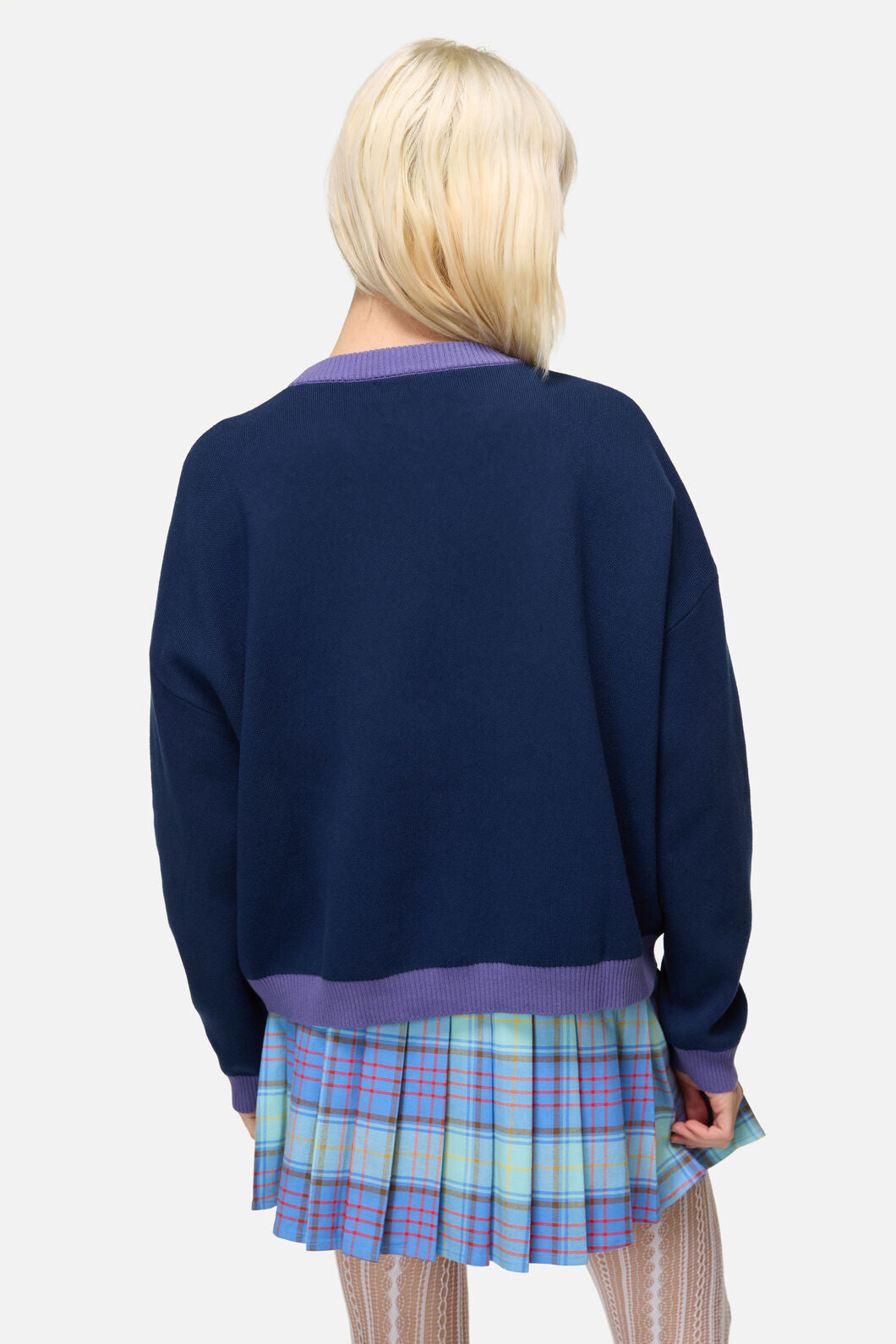 Dangerfield - Feathers Goth Cardigan - navy