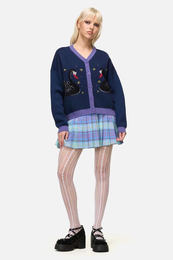 Dangerfield - Feathers Goth Cardigan - navy