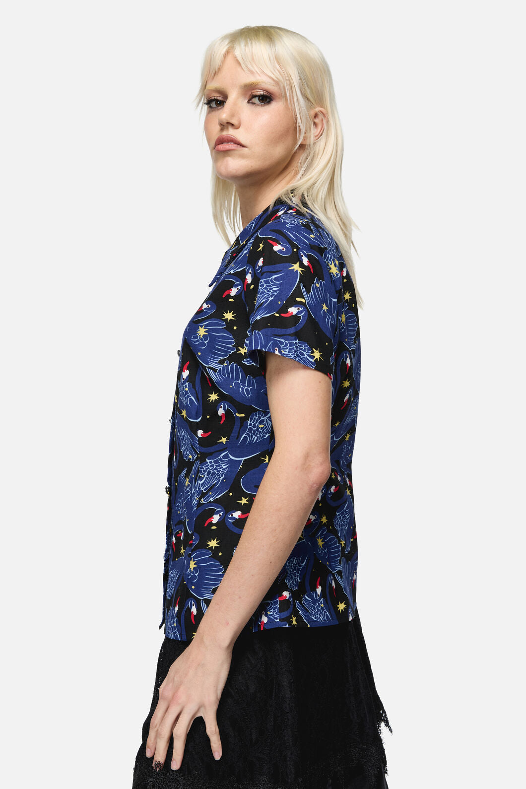 Dangerfield - Swan Song Goth Blouse - black