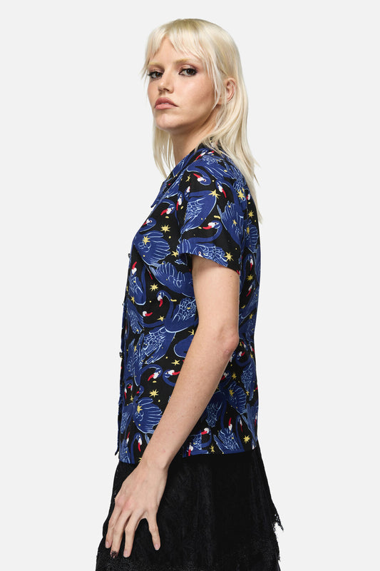 Dangerfield - Swan Song Goth Blouse - black