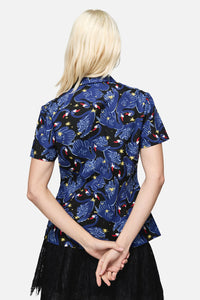 Dangerfield - Swan Song Goth Blouse - black