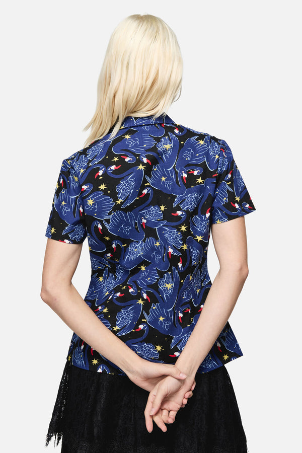Dangerfield - Swan Song Goth Blouse - black