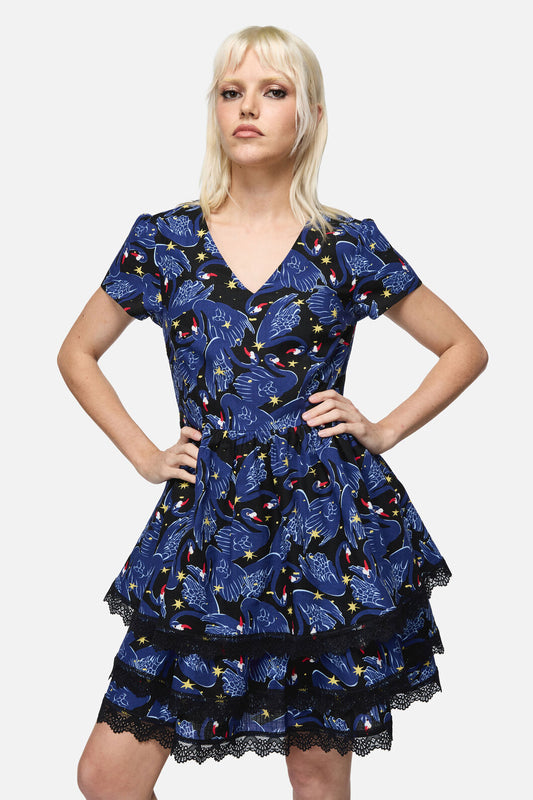 Dangerfield - Swan Song Mini Dress - black