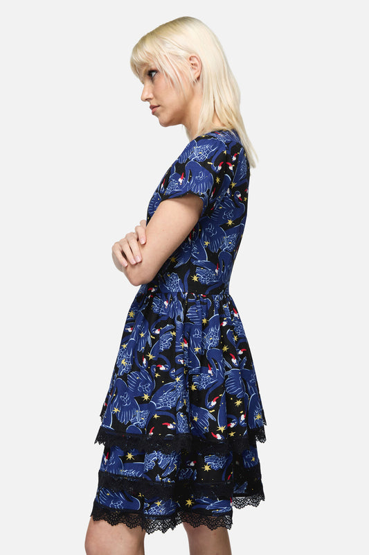 Dangerfield - Swan Song Mini Dress - black