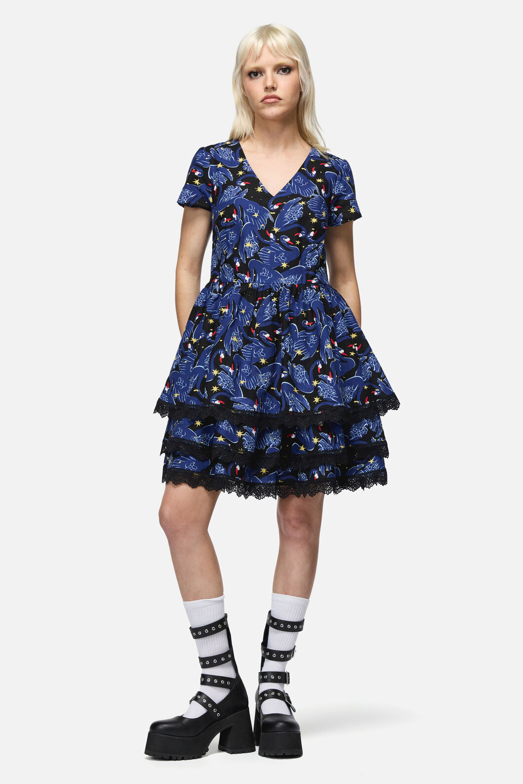 Dangerfield - Swan Song Mini Dress - black