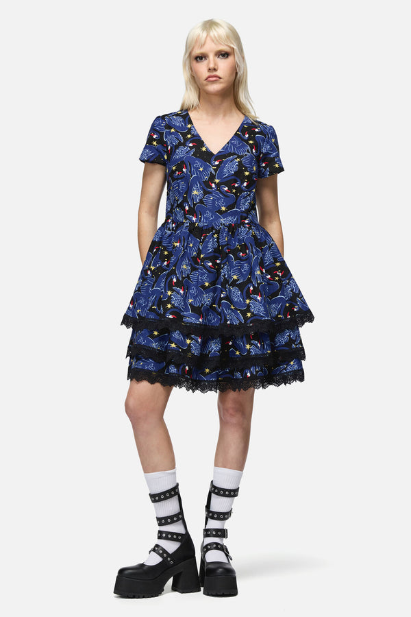 Dangerfield - Swan Song Mini Dress - black