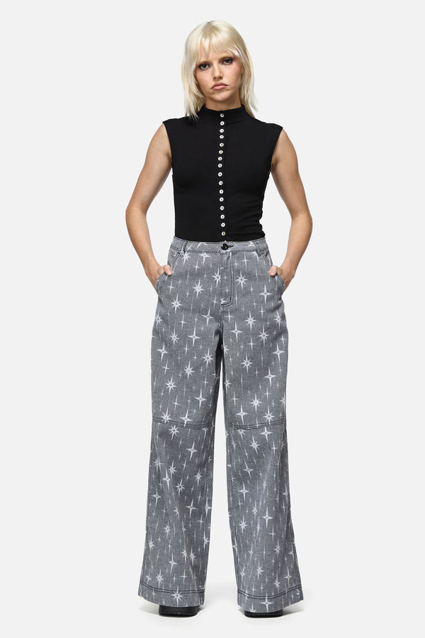 Dangerfield - Odette Wide Leg Jean - black