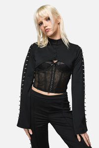 Dangerfield - So Cynical Stud Sleeve - black
