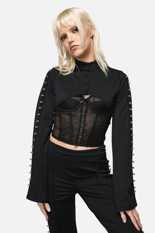 Dangerfield - So Cynical Stud Sleeve - black