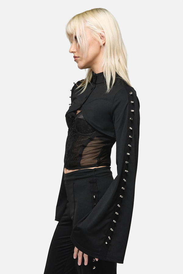 Dangerfield - So Cynical Stud Sleeve - black