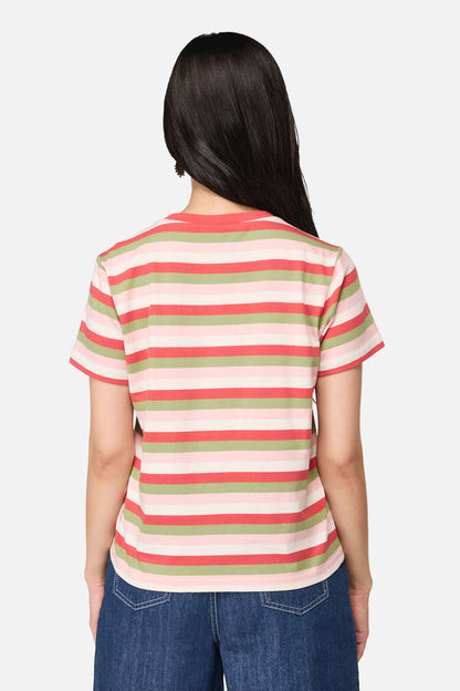 Dangerfield - Strawberry Cat Pocket Tee - multi