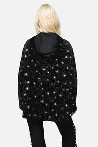 Dangerfield - Odette Velour Goth Cloak - black