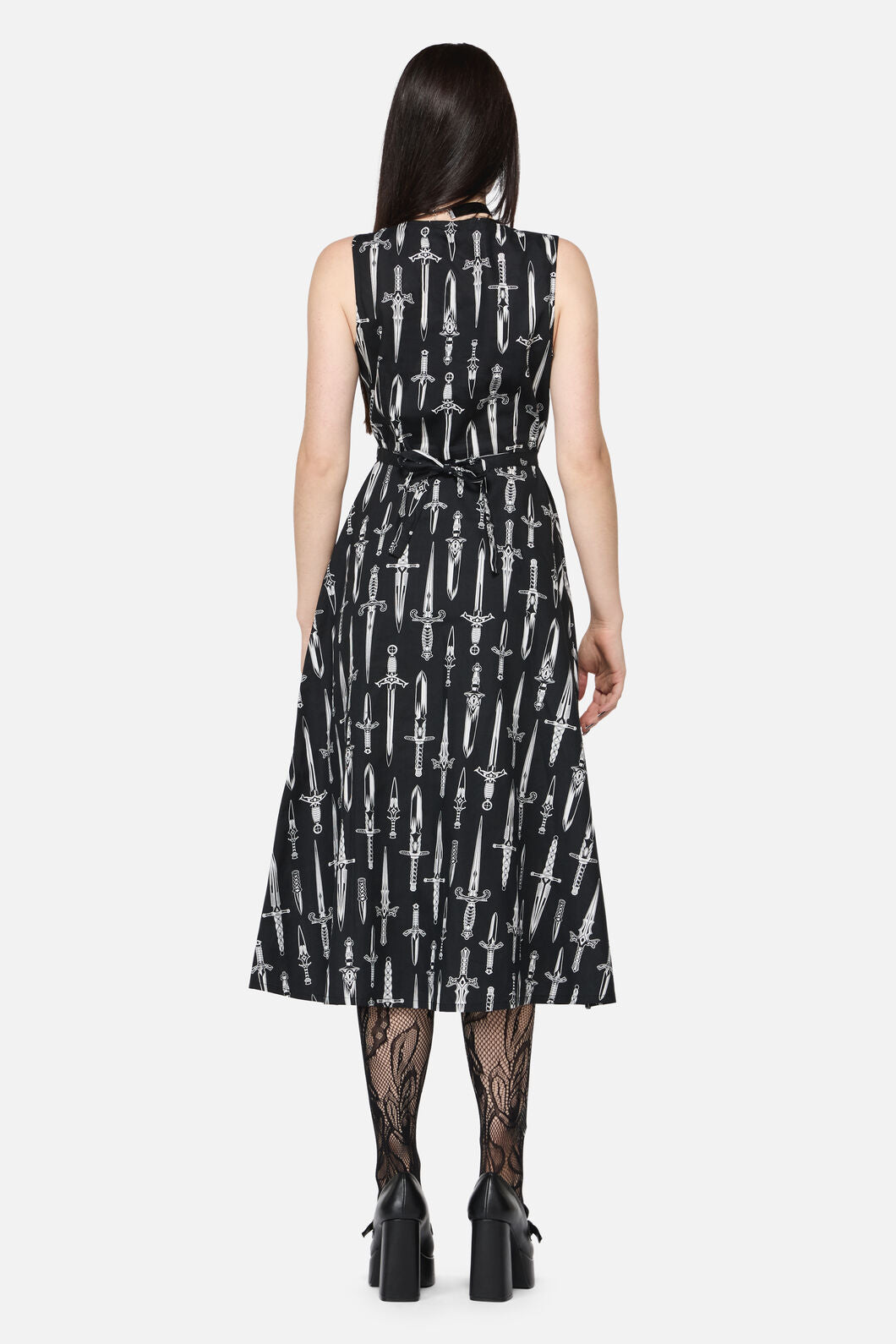 Dangerfield - Dagger Goth Maxi Dress - black