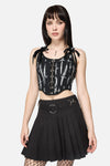 Dangerfield - Dagger Goth Corset Top - black