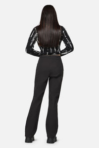Dangerfield - Dagger Goth Flare Pant - black