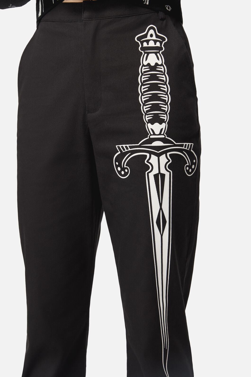 Dangerfield - Dagger Goth Flare Pant - black