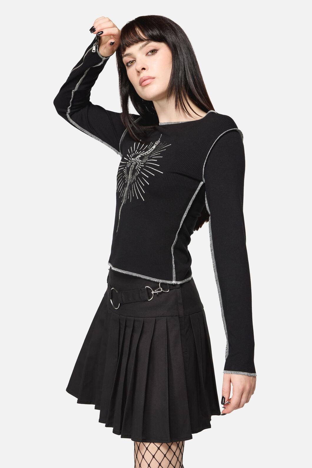 Dangerfield - Dagger Goth Top - black