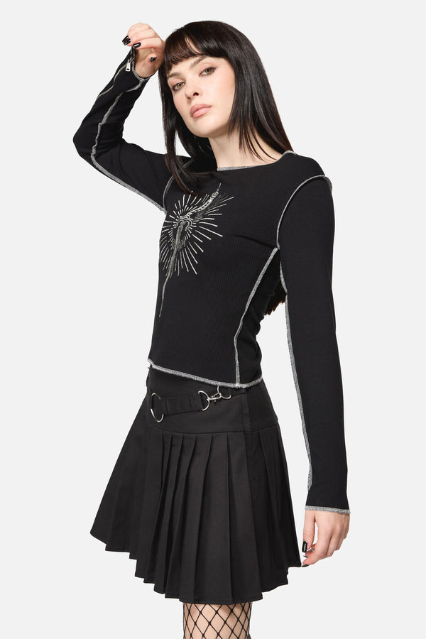 Dangerfield - Dagger Goth Top - black