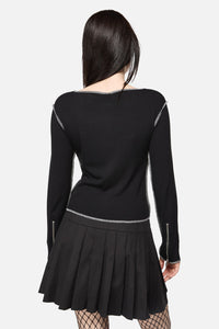 Dangerfield - Dagger Goth Top - black