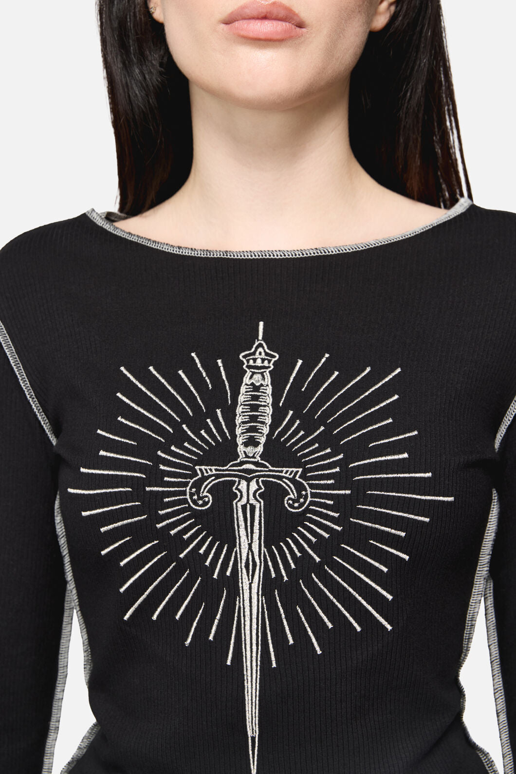 Dangerfield - Dagger Goth Top - black