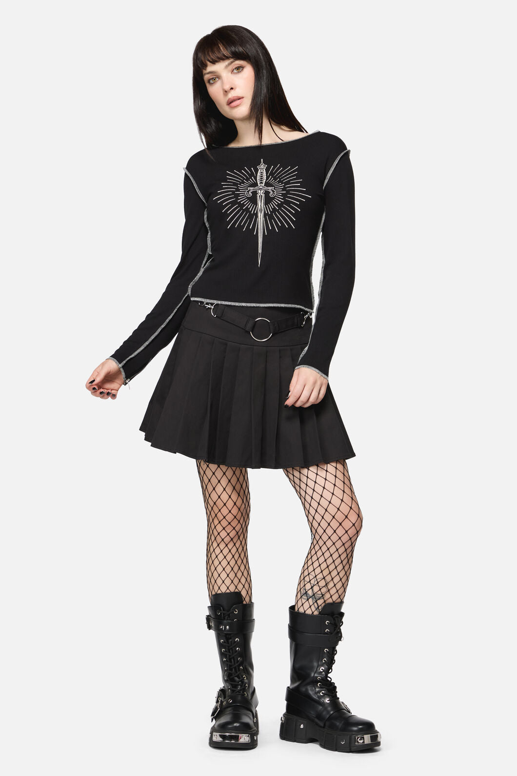 Dangerfield - Dagger Goth Top - black