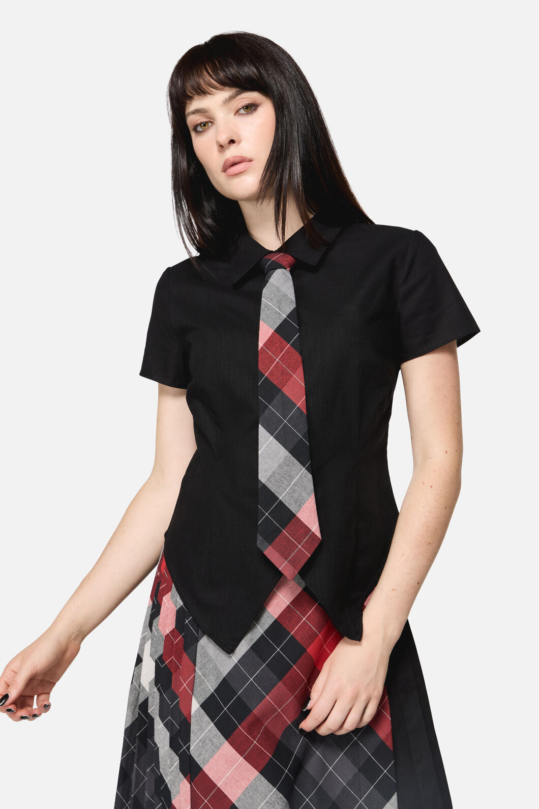 Dangerfield - Armoured Goth Blouse - black