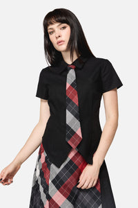 Dangerfield - Armoured Goth Blouse - black