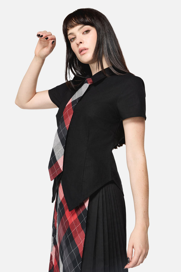 Dangerfield - Armoured Goth Blouse - black