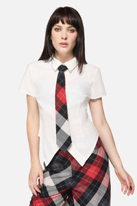 Dangerfield - Armoured Goth Blouse - white