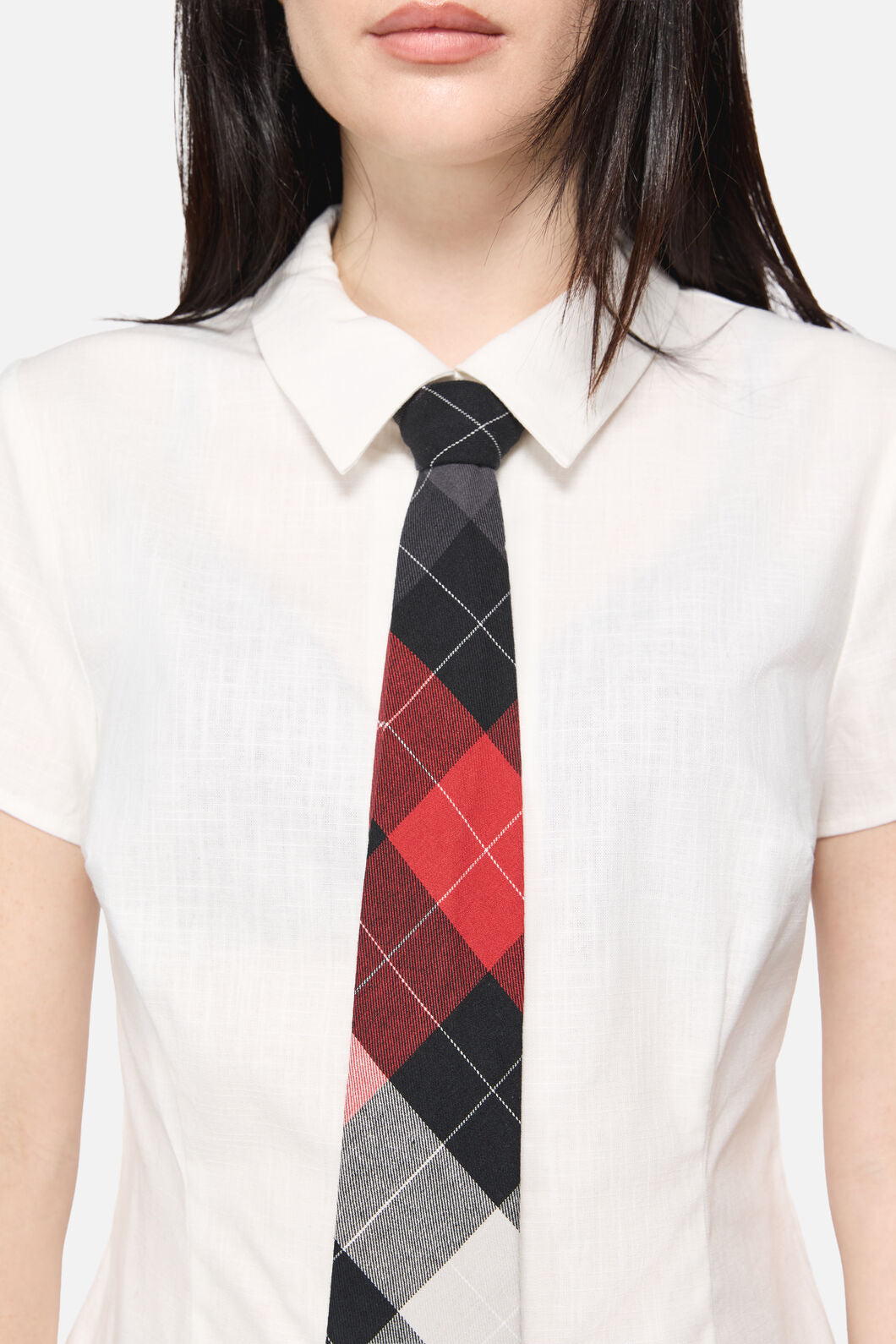 Dangerfield - Armoured Goth Blouse - white