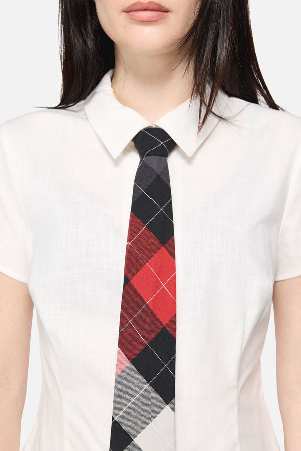 Dangerfield - Armoured Goth Blouse - white