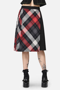 Dangerfield - Trickster Goth Midi Skirt - multi