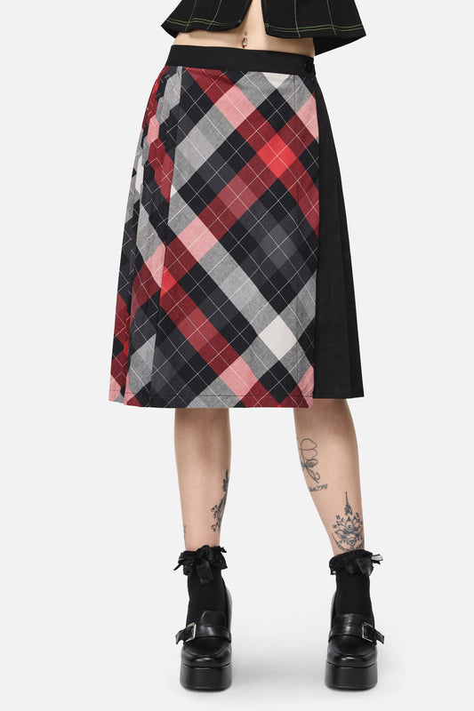 Dangerfield - Trickster Goth Midi Skirt - multi