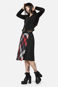 Dangerfield - Trickster Goth Midi Skirt - multi