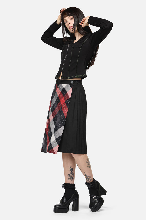 Dangerfield - Trickster Goth Midi Skirt - multi