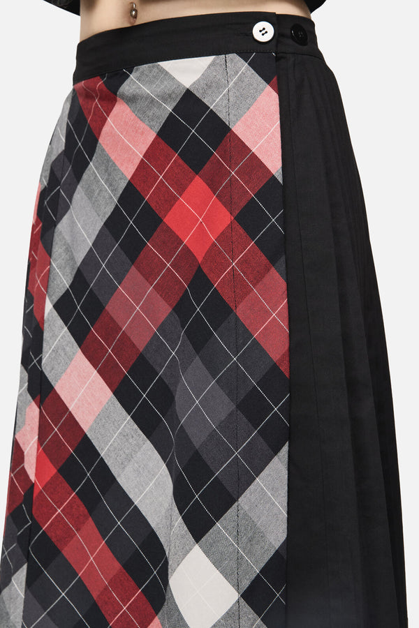 Dangerfield - Trickster Goth Midi Skirt - multi