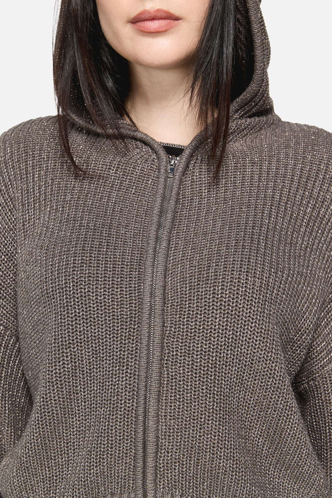 Dangerfield - Armoured Goth Zip Cardigan - grey