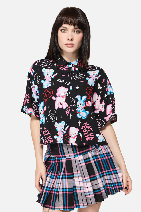Dangerfield - Creeps Goth Blouse - black