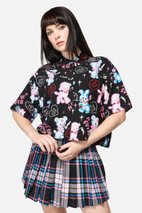 Dangerfield - Creeps Goth Blouse - black