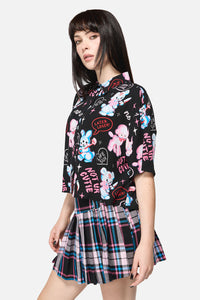 Dangerfield - Creeps Goth Blouse - black