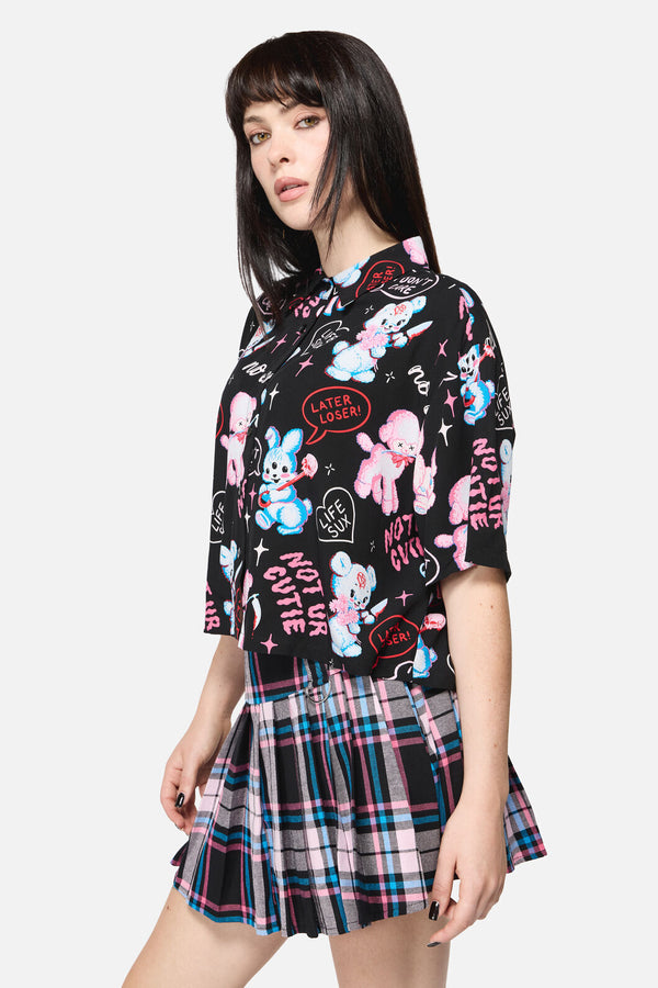 Dangerfield - Creeps Goth Blouse - black