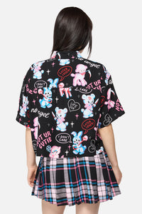 Dangerfield - Creeps Goth Blouse - black