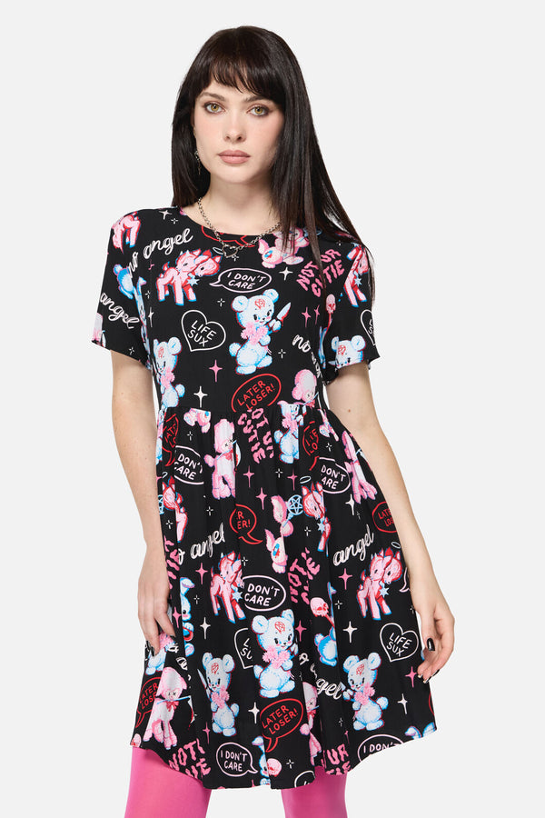 Dangerfield - Creeps Goth Babydoll Dress - black