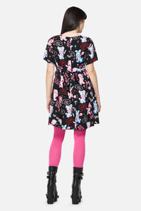 Dangerfield - Creeps Goth Babydoll Dress - black