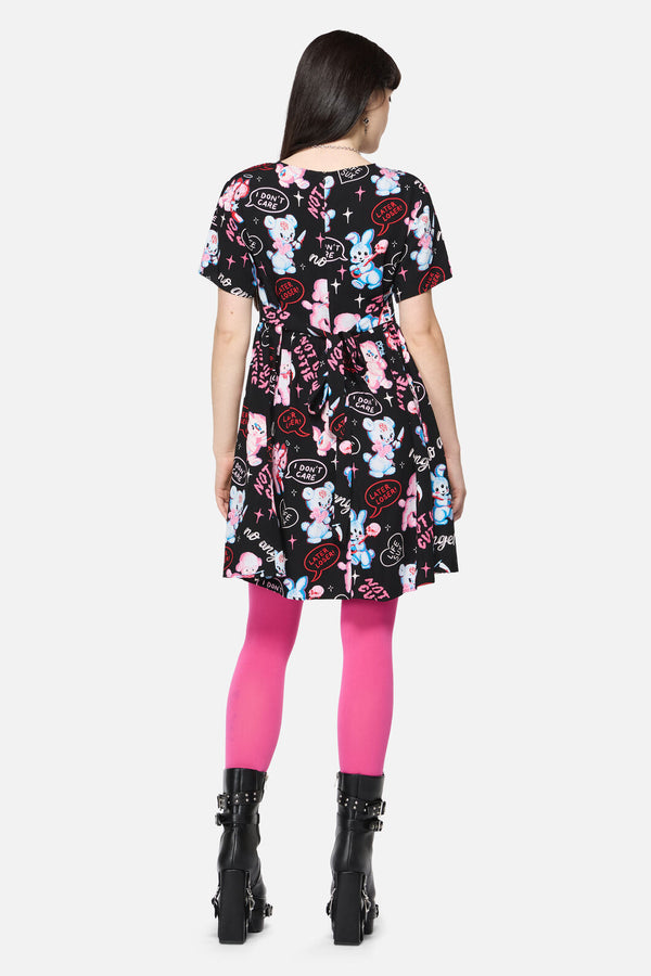 Dangerfield - Creeps Goth Babydoll Dress - black