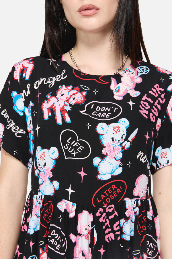 Dangerfield - Creeps Goth Babydoll Dress - black