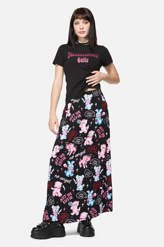 Dangerfield - Creeps Goth Midi Skirt - black