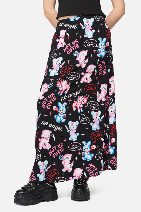 Dangerfield - Creeps Goth Midi Skirt - black